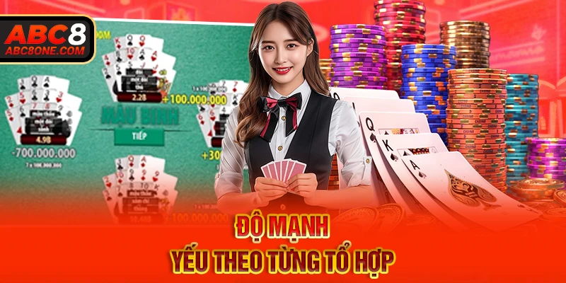 Độ mạnh yếu theo từng tổ hợp