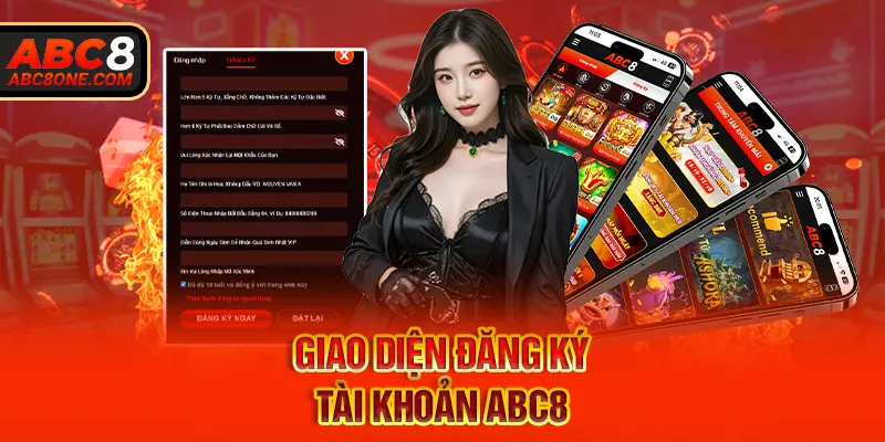 Giao diện chính chủ đăng ký ABC8